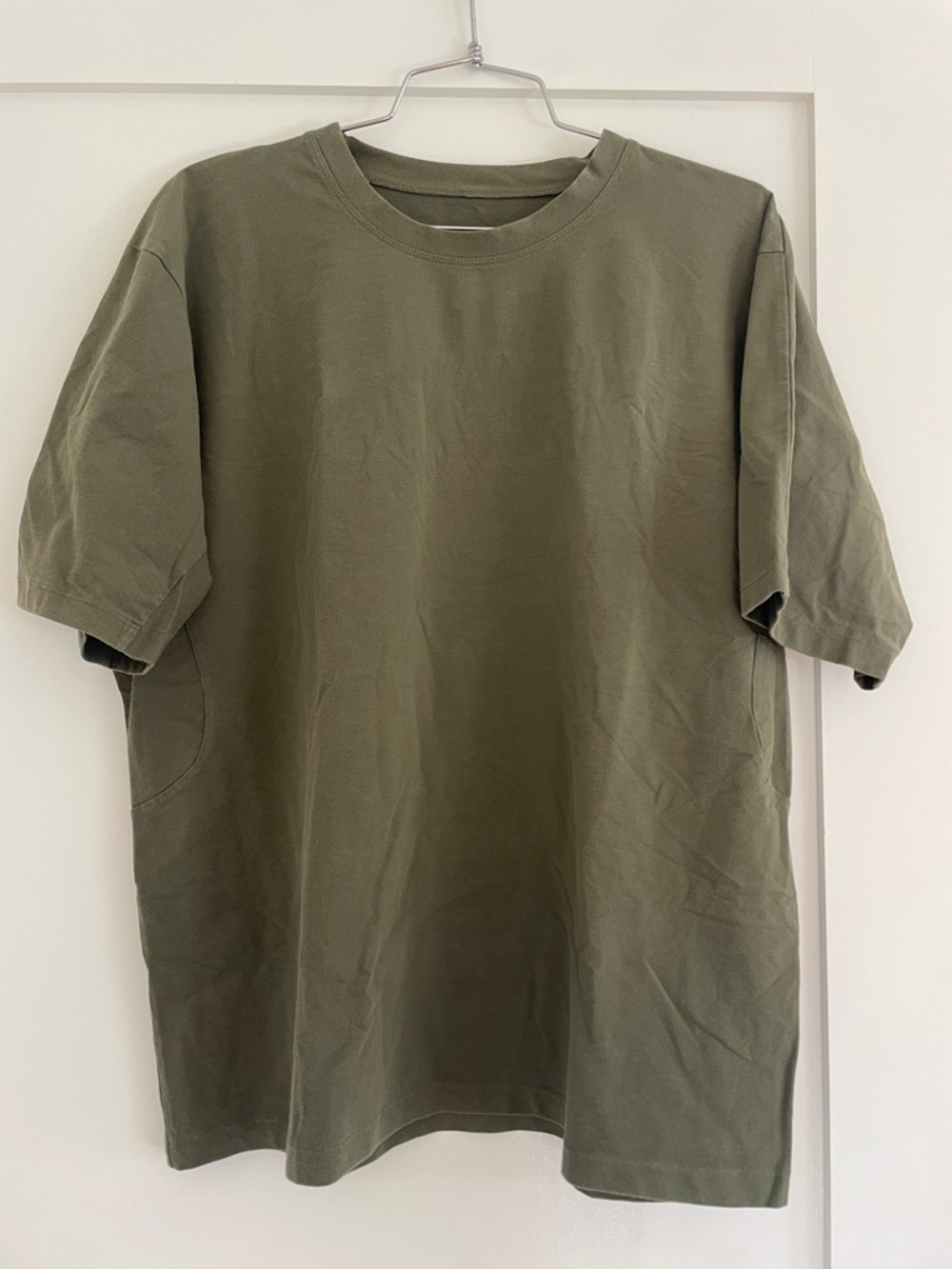Men's Lululemon Pique Oversized Short Sleeve Crewneck Tee in Olive